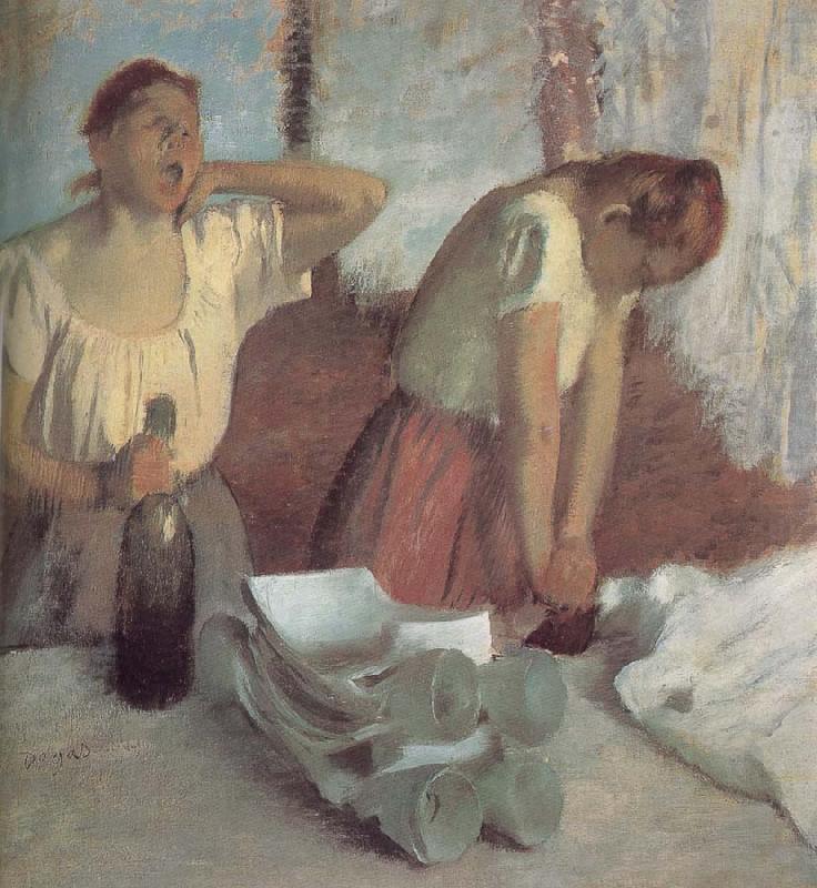 Edgar Degas Ironing clothes works china oil painting image